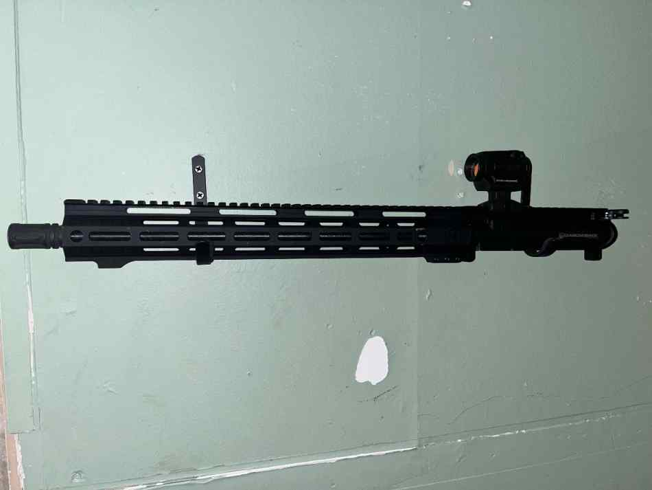 Diamondback Ar9 16inch upper with a Holosun green